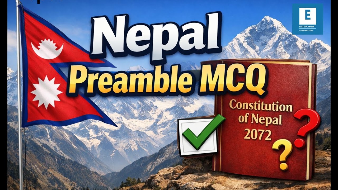 VID 2:SOLVED MCQ FOR PREAMBLE PART ||CONSTITUTION OF NEPAL |TU SERVICE COMMISION #governmentjobnepal