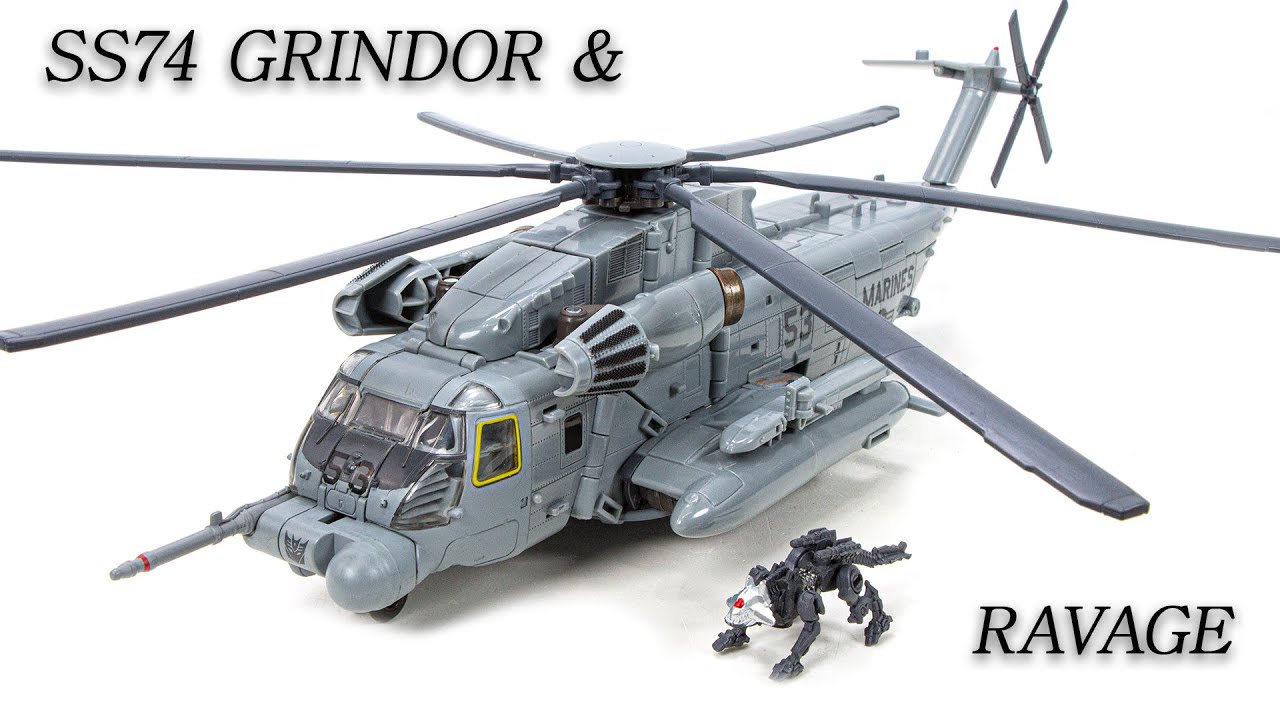 Transformers Movie Studio Series SS-73 Grindor & Ravage Ch 53E Super Stallion Hellicopter Robot Toys