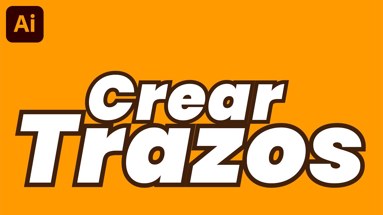 CREAR TRAZOS DE TEXTO Y OBJETOS EN ADOBE ILLUSTRATOR CC | ADOBE ILLUSTRATOR TUTORIAL