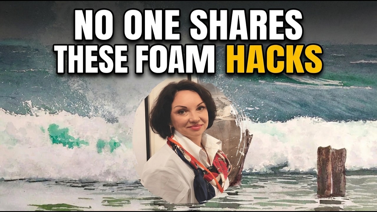 Sea Piles & Waves - Learn From Watercolor Master Natalia Nesterova