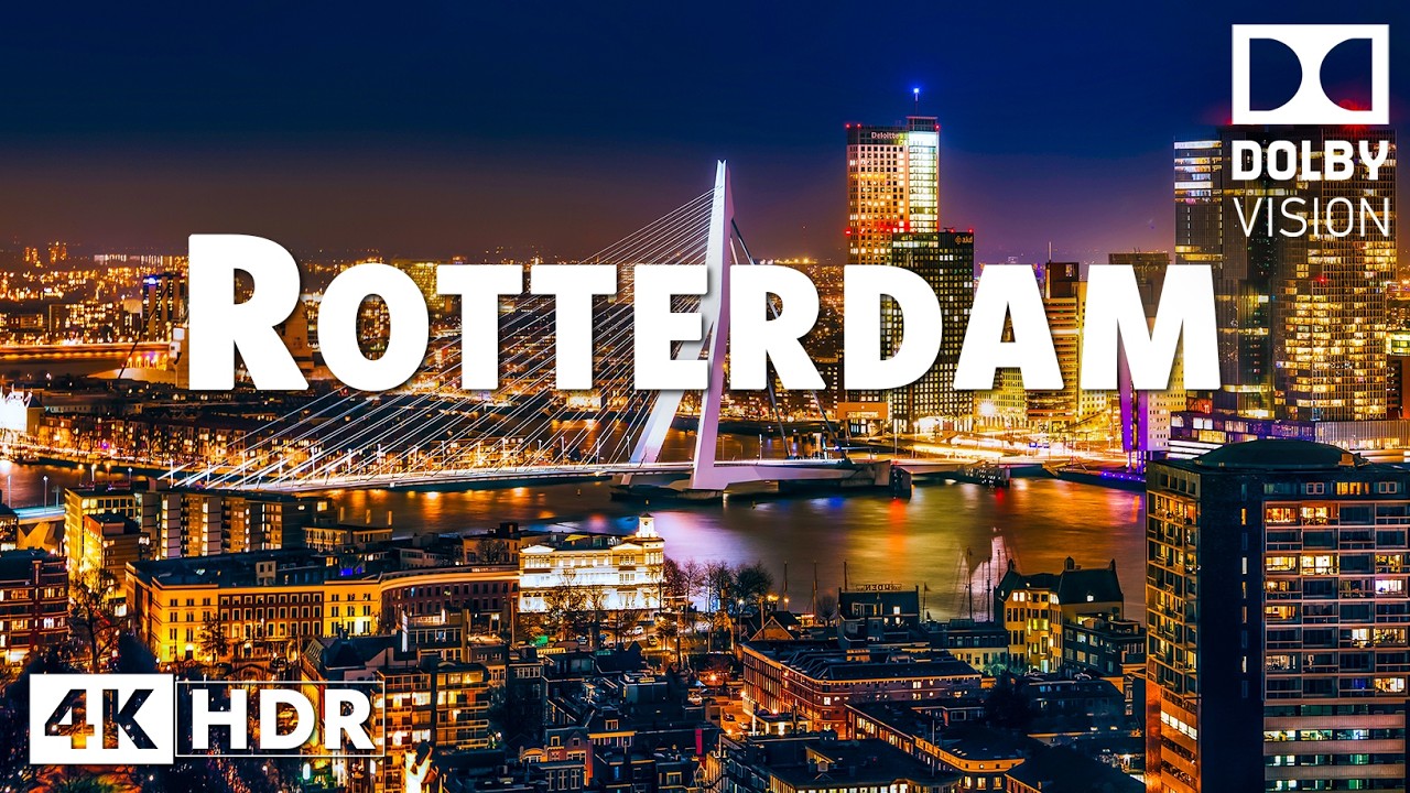 [4K] ROTTERDAM – Urban Future on the River | Deep House Chill