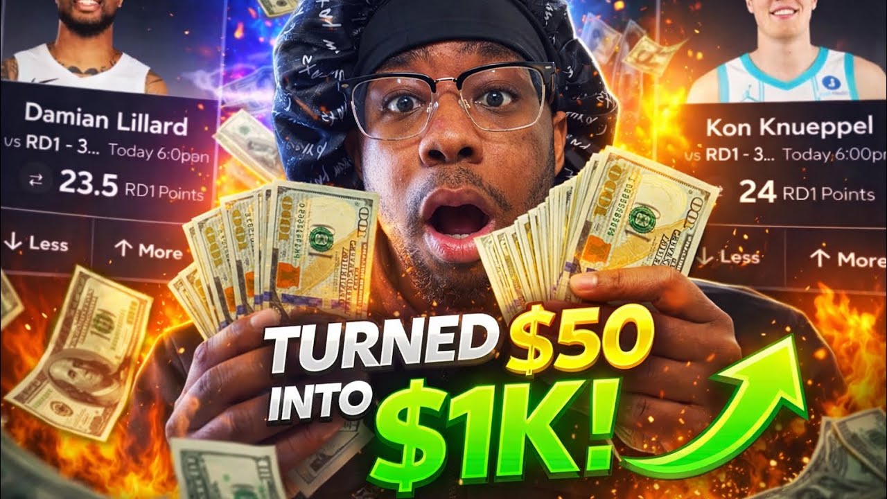 $50 to $1K Challenge on PrizePicks | Two6zero Goes CRAZY 🔥