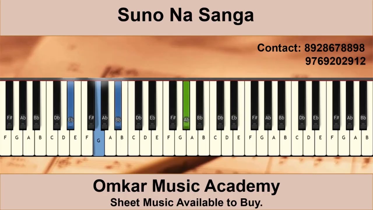 Suno Na Sanga Piano Tutorial