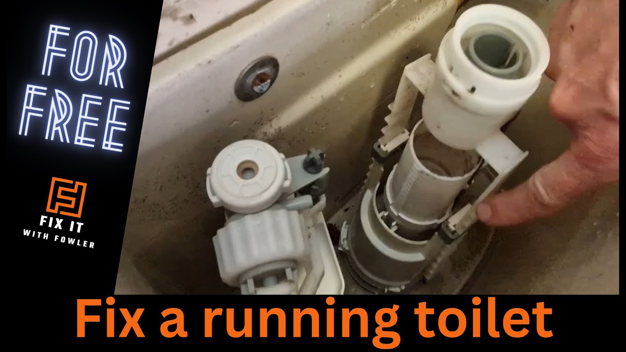 How to Quickly FIX a Running Toilet with push button