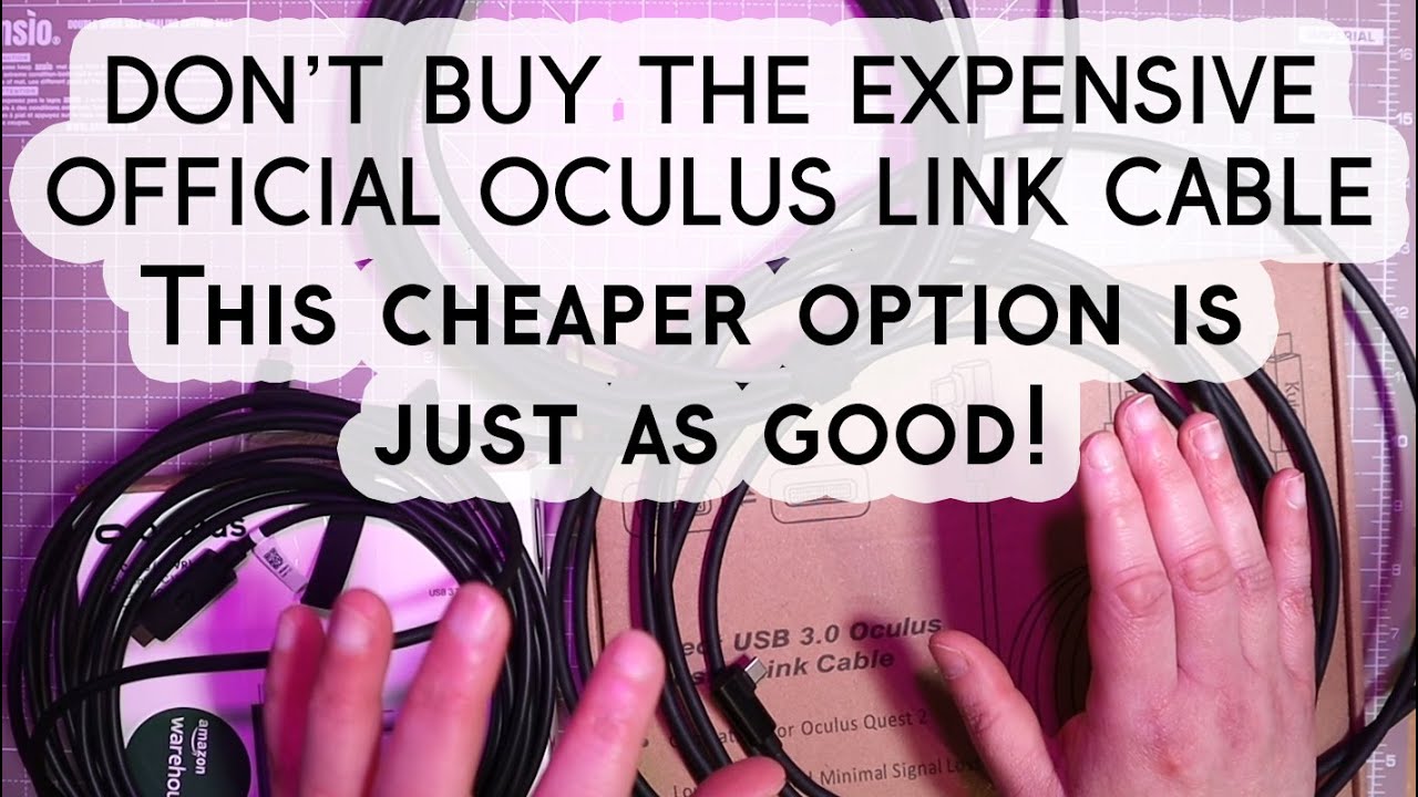 Oculus Link Cable testing! Official (EXPENSIVE) vs. 3rd party (CHEAP) showdown!