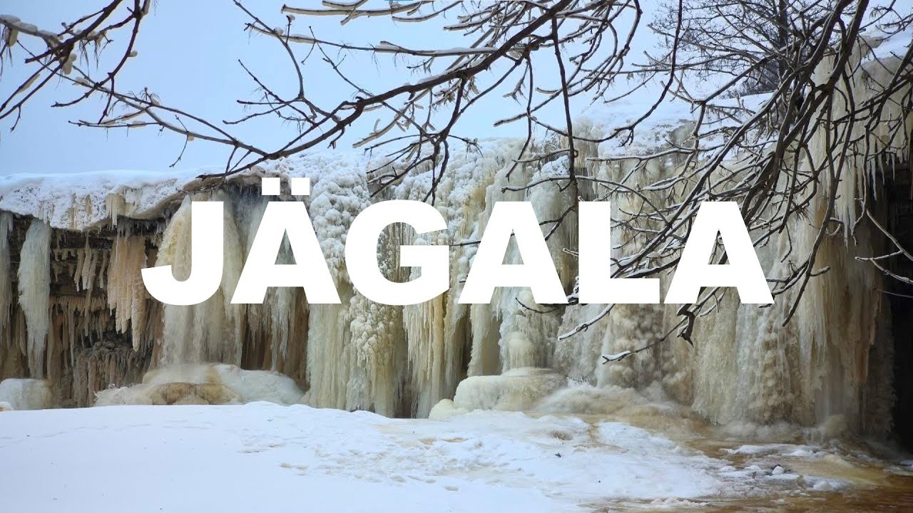 Водопад Jägala и эстонское болото
