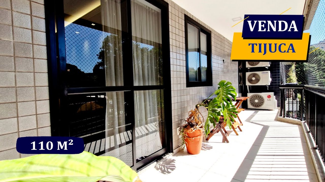 TIJUCA ALZIRA BRANDÃO 110M² REFORMADÍSSIMO PREMIUM VARANDÃO 3 QUARTOS 3 BANHEIROS PORTARIA 24H VAGA