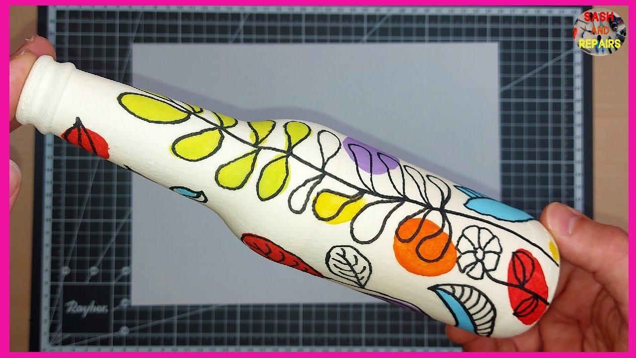 EASY BUT  IMPRESSIVE BOTTLE ART IDEA