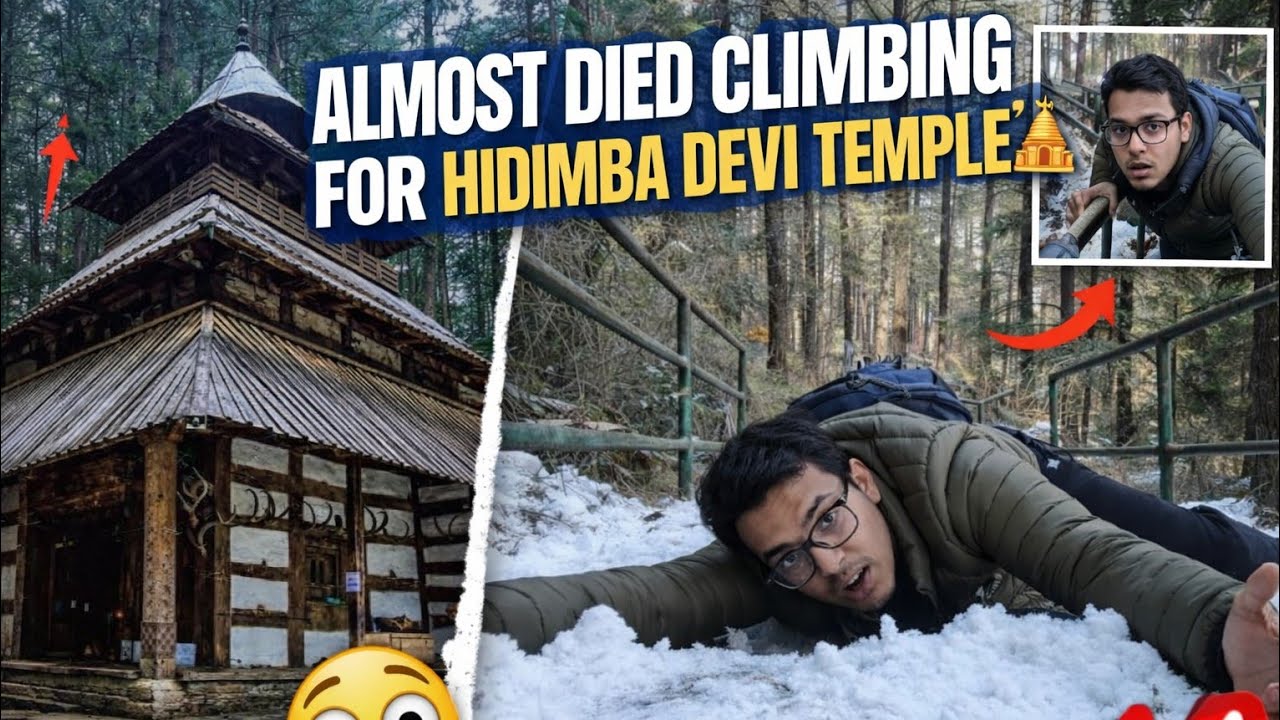 ALMOST DIED CLIMBING FOR HIDIMBA DEVI TEMPLE 🛕😵‍💫😰