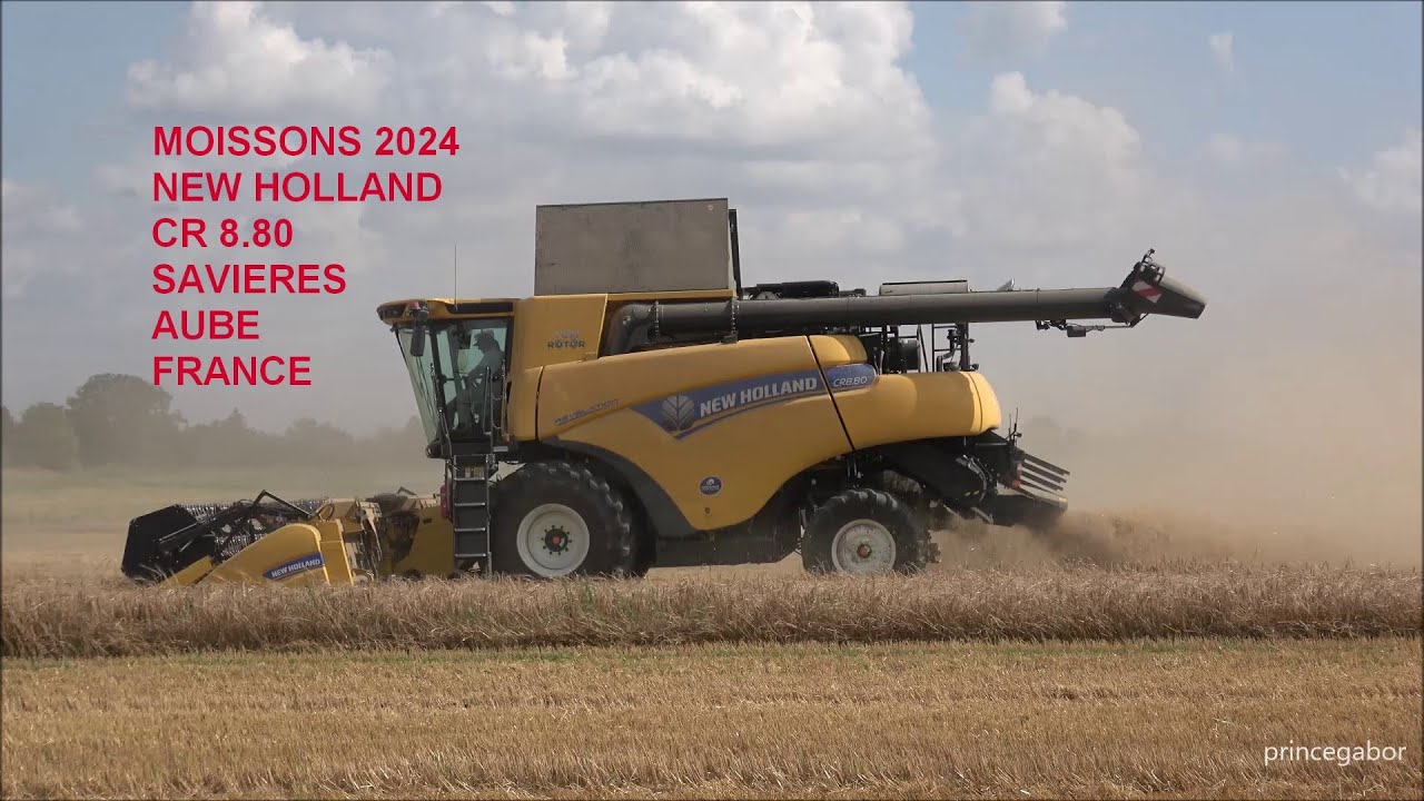 MOISSONS 2024 / NEW HOLLAND / CR 8.80 / SAVIERES / AUBE / FRANCE