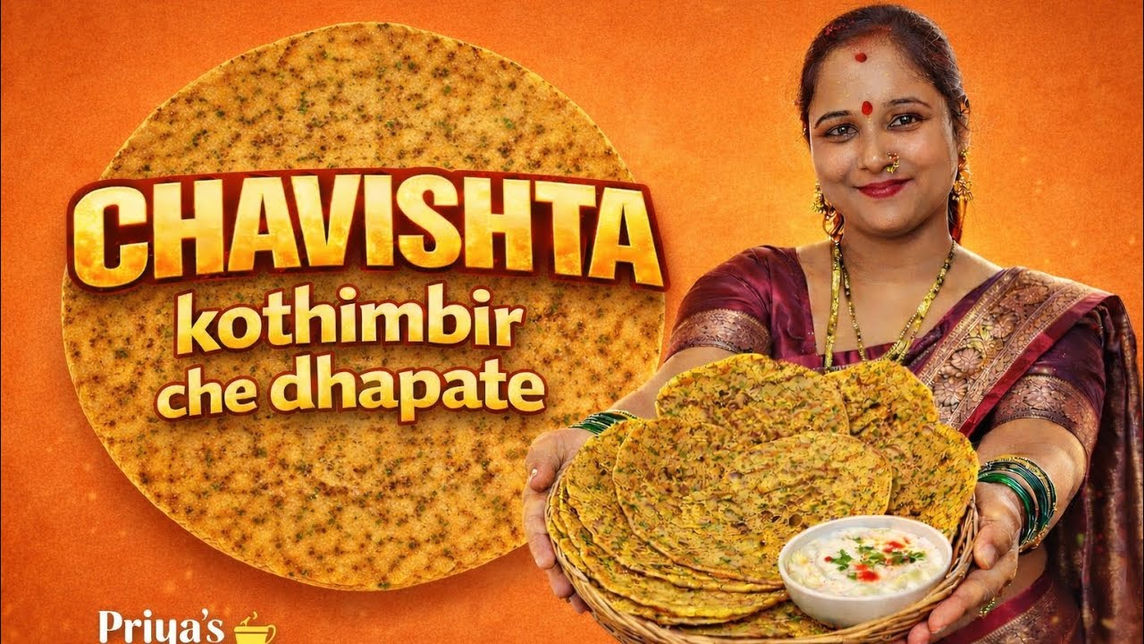 ( खमंग कोथिंबीरचे धपाटे ) | Traditional Maharashtrian Dhapate Recipe | Soft & Tasty !!!!
