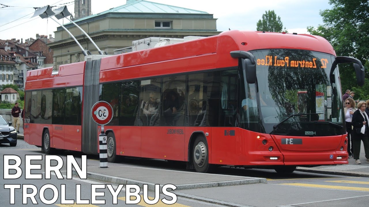 [4K] 🇨🇭 Trolleybus in Bern / Trolleybusse in Bern / Berne (2024)