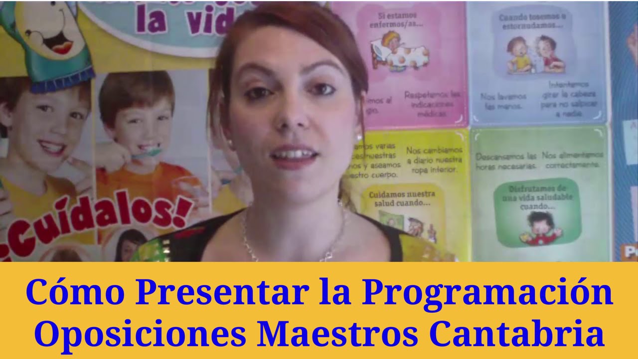 Cómo presentar la programación oposiciones maestros Cantabria