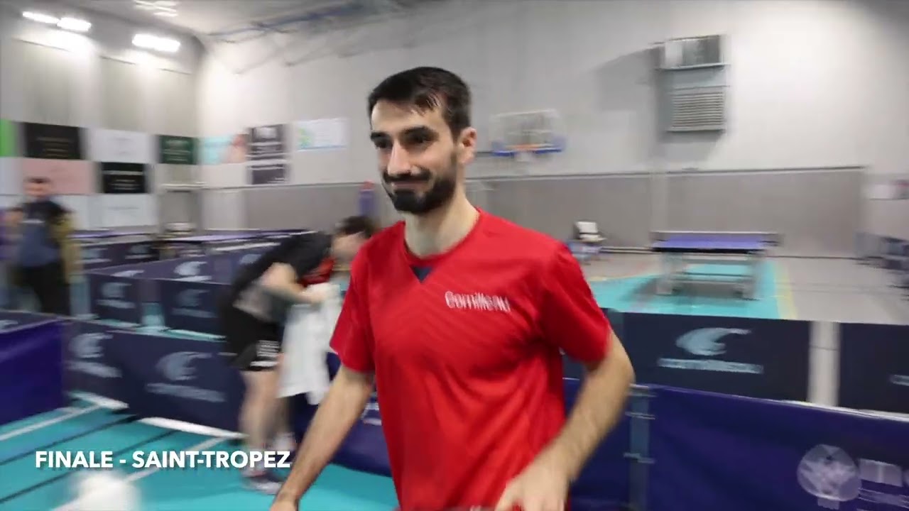 16e tournoi de tennis de table de St-Tropez avec la présence de Gregoire Jean, n°75e Français