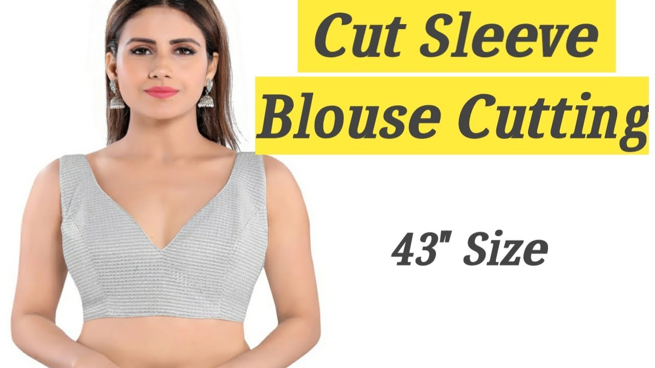 Cut Sleeve Blouse Cutting/Sleeveless Blouse Cutting in Easy Way