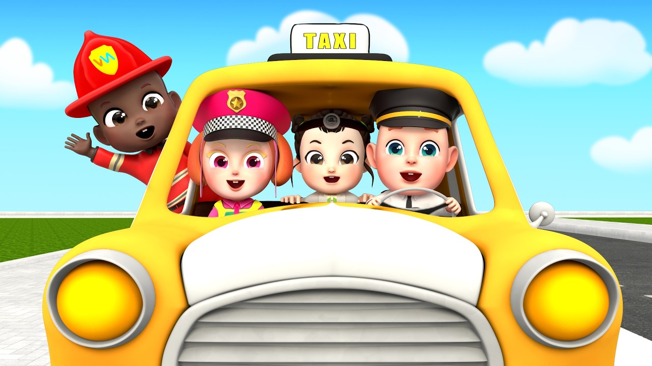 Learn Colors with Taxi Rescue Team 🚕 | Color Cars for Kidss | Rosoo Sing & Learn - Nursery Rhymes