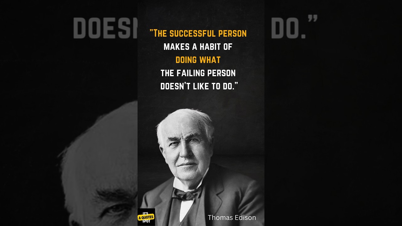 Thomas Edison Quotes | Ultimate Whatsapp Status | Life Changing Thoughts #shorts
