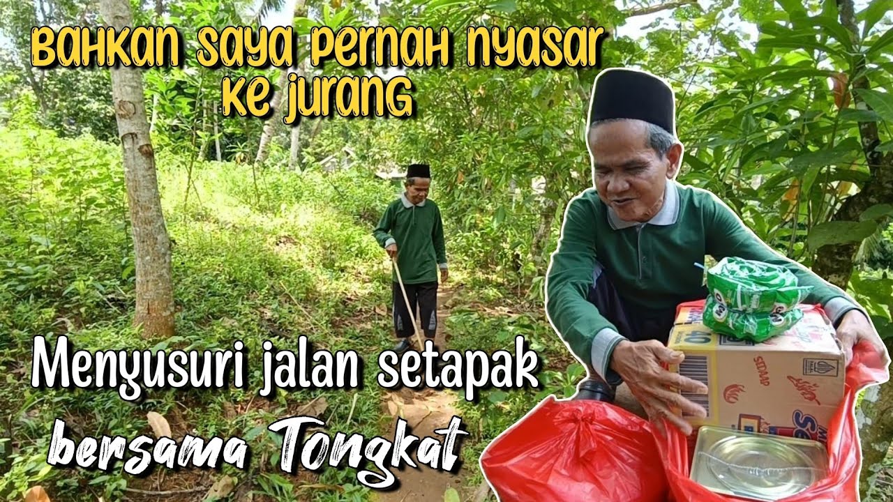 NASIB MALANG KANG ASLI YANG HANYA BERTEMAN TONGKAT MENYUSURI JALAN SETAPAK 