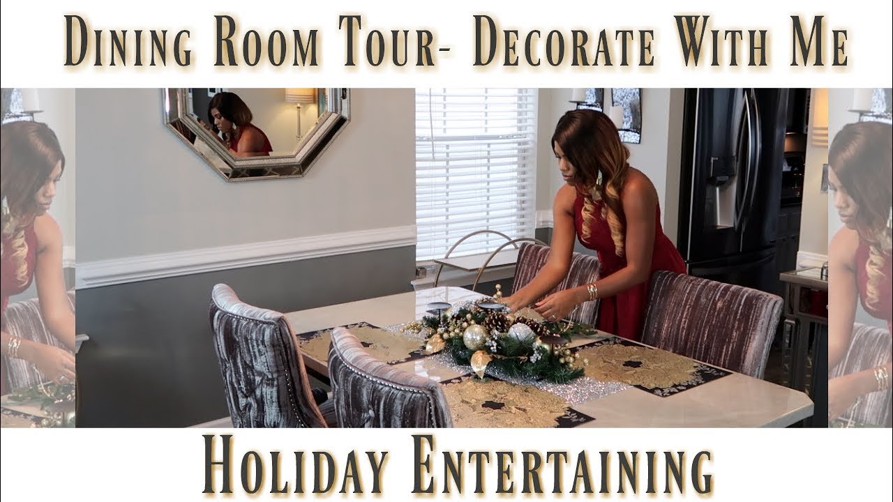 ✨Glam Home✨ GLAM DINING ROOM TOUR - HOLIDAY ENTERTAINING 2018 + HAUL