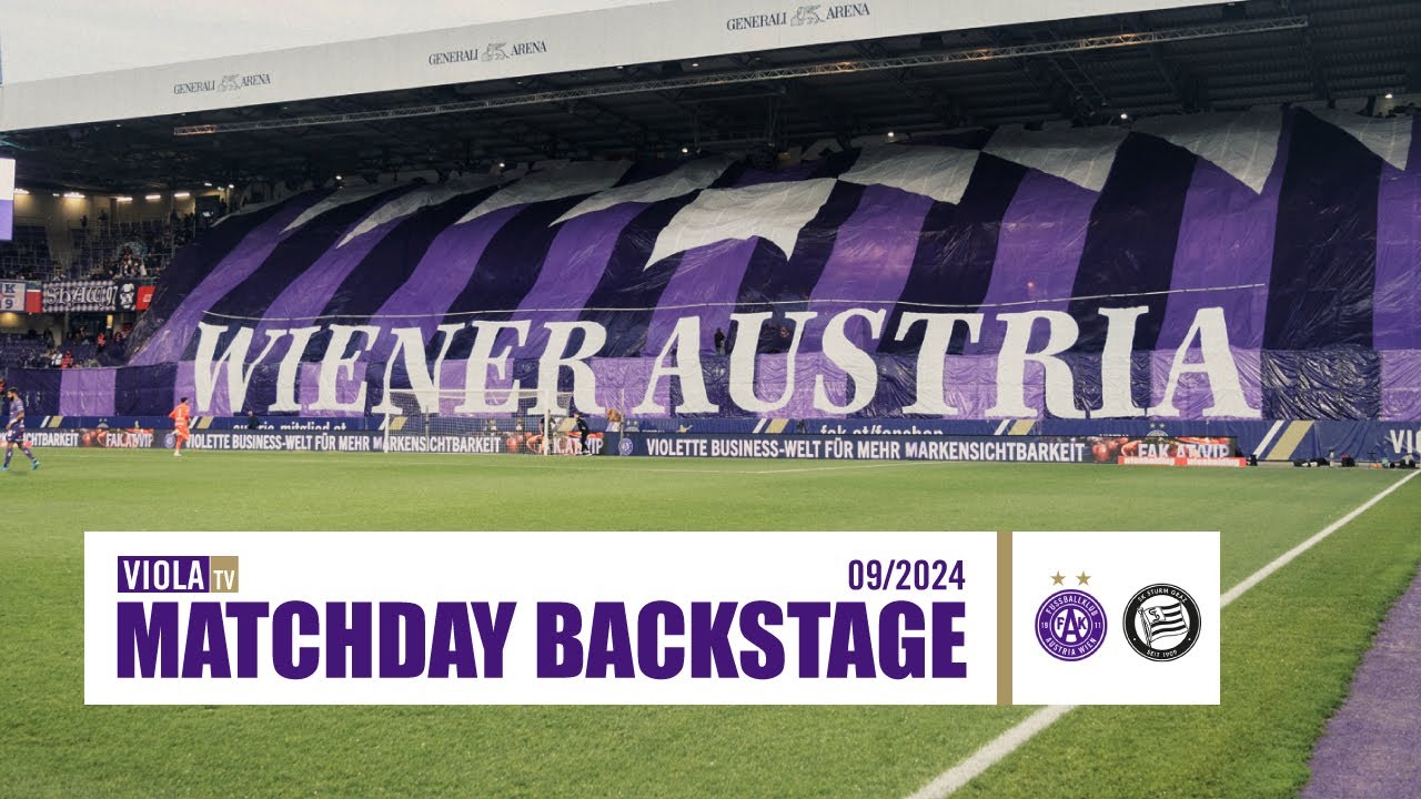 Matchday Backstage: Austria Wien - Sturm Graz 2:2 (09/2024) 