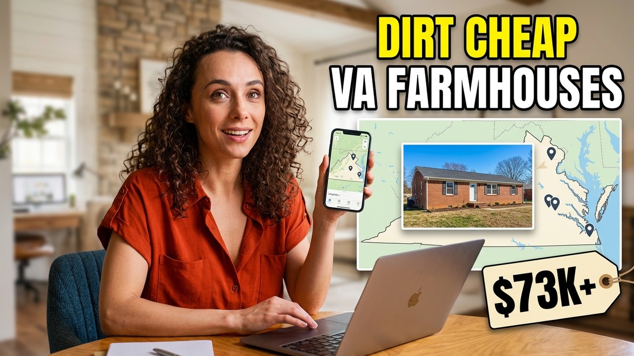 These 5 Dirt Cheap Virginia Farmhouses With Massive Land Priced Way Below Market