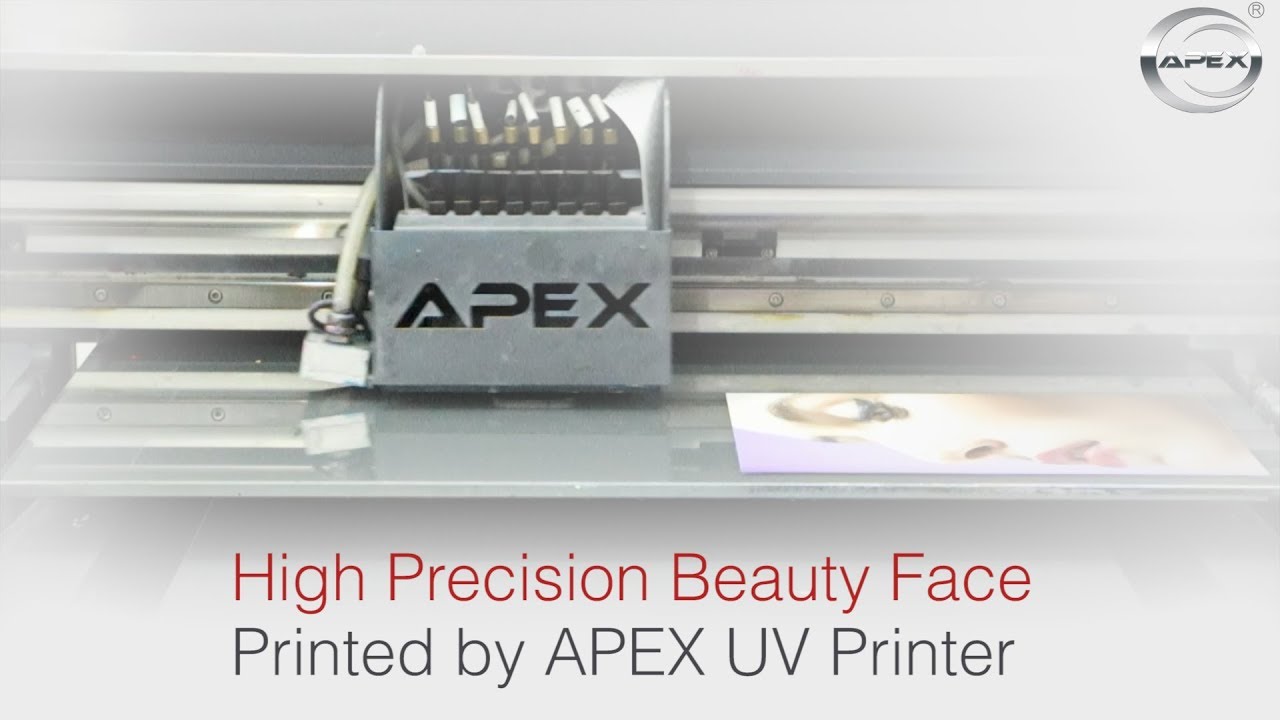 High Precision Beauty Face Printed by APEX UV Printer