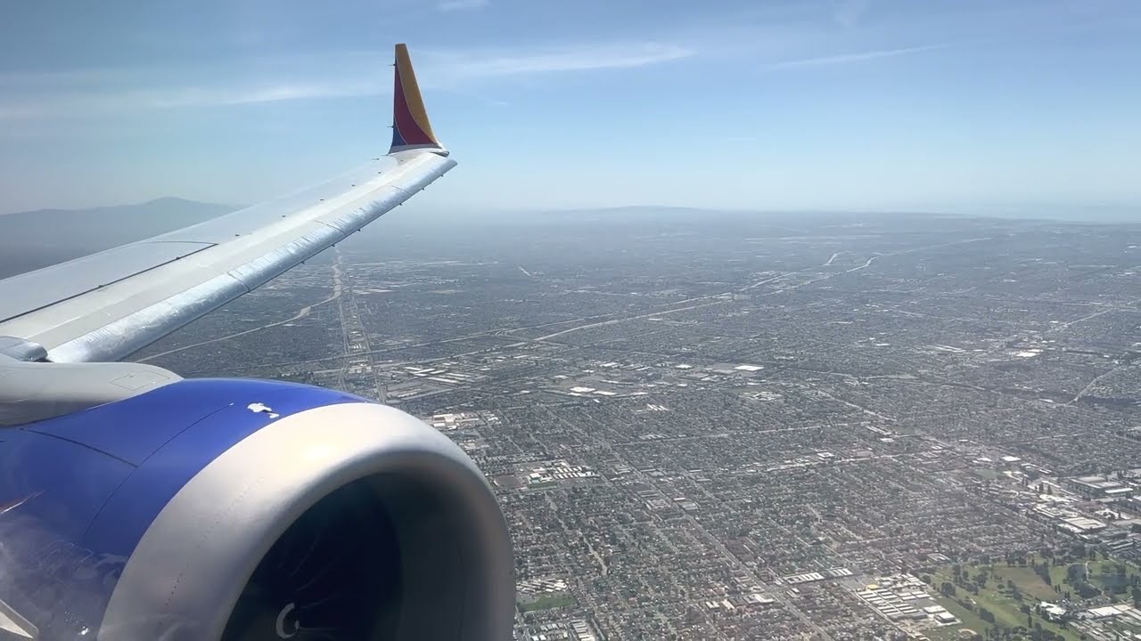 Rare Runway 25R LAX Landing ~ Southwest Airlines ~ Boeing 737-MAX8 ~ LAX