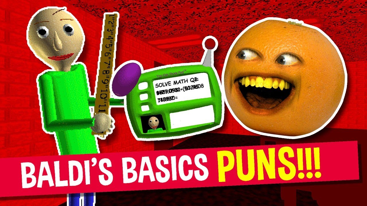 Baldi's Basics PUNS and JOKES! | Annoying Orange