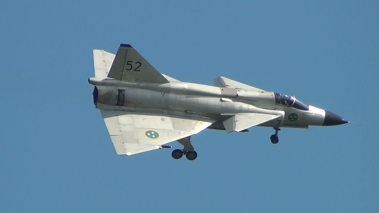 AJS-37 Viggen at Waddington 7th July 2013