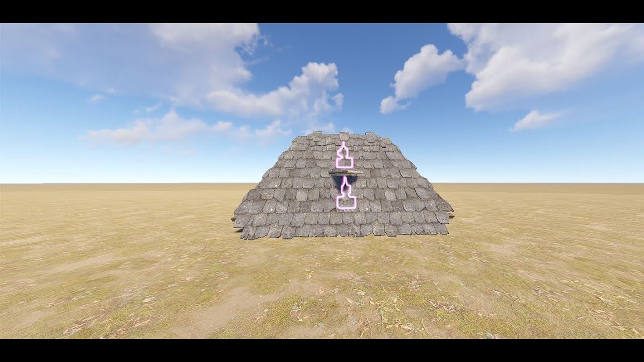 RUST Double hidden auto turret! #rust