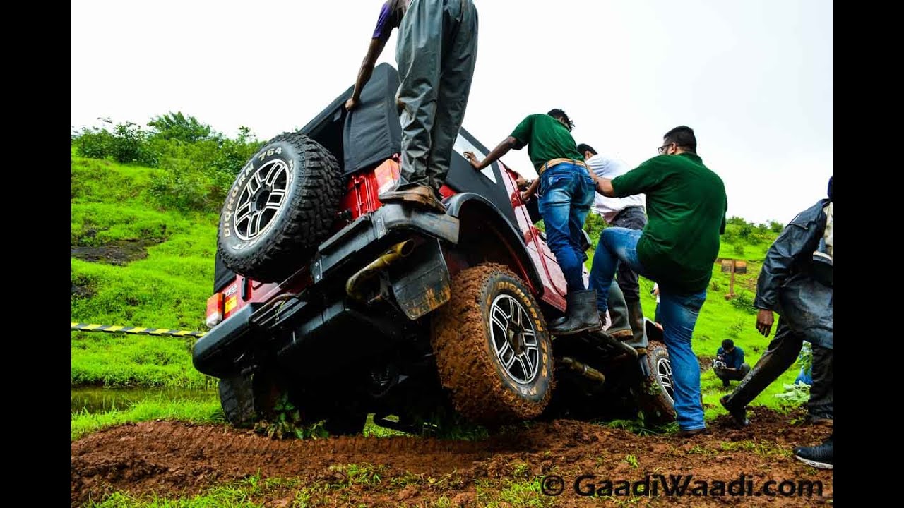 Mahindra Thar Facelift off-road drive