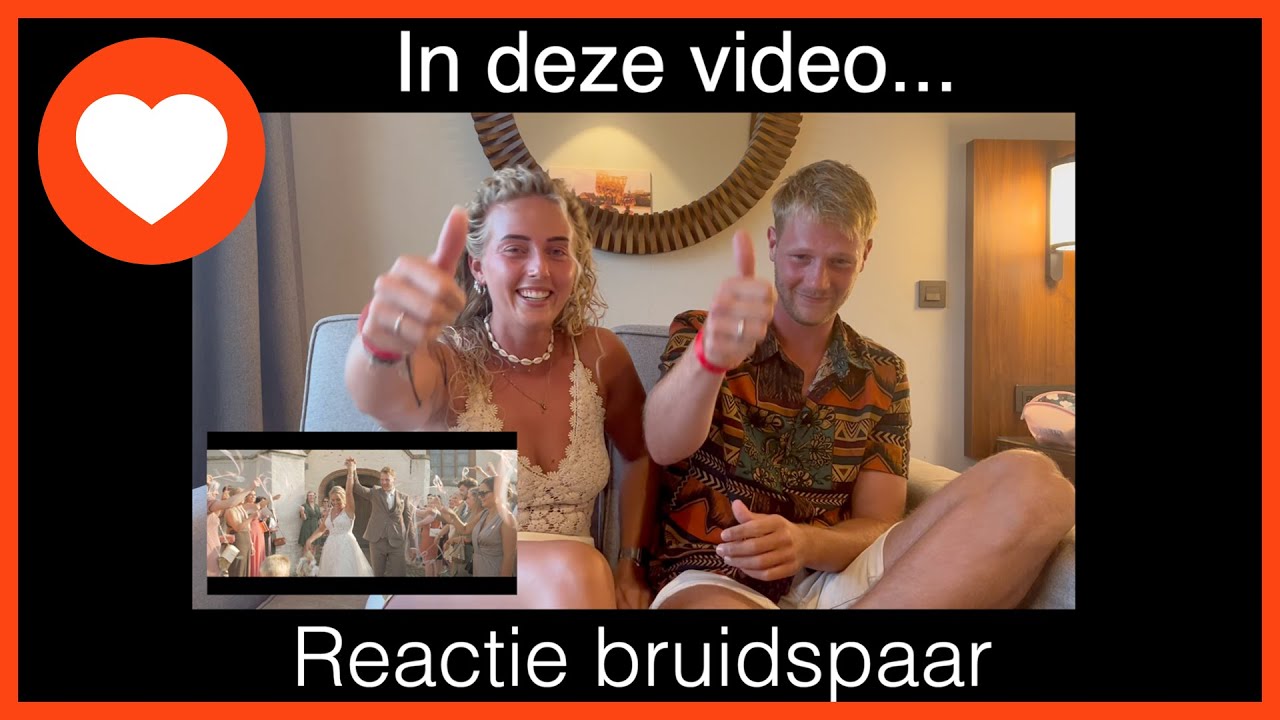 TROUWFILM REVIEW! Bruidspaar reageert op hun TROUWFILM! Trouwvideograaf Frank de Wit