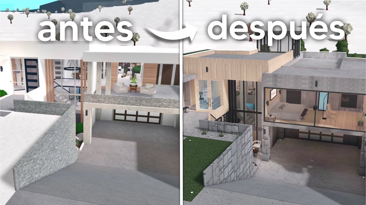 renové ésta CASA MODERNA INICIAL de bloxburg