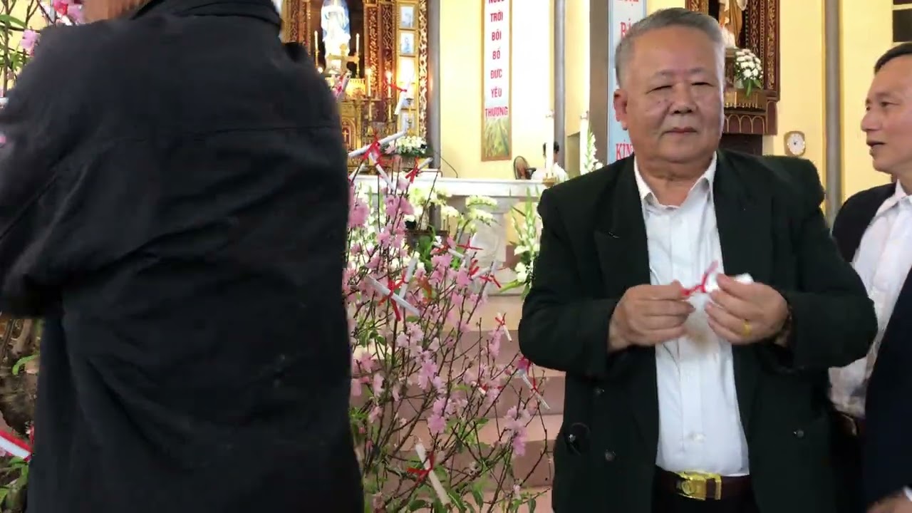 Nghi thức Hải Lộc đầu Xuân năm mới theo đạo công giáo xứ nam xá 