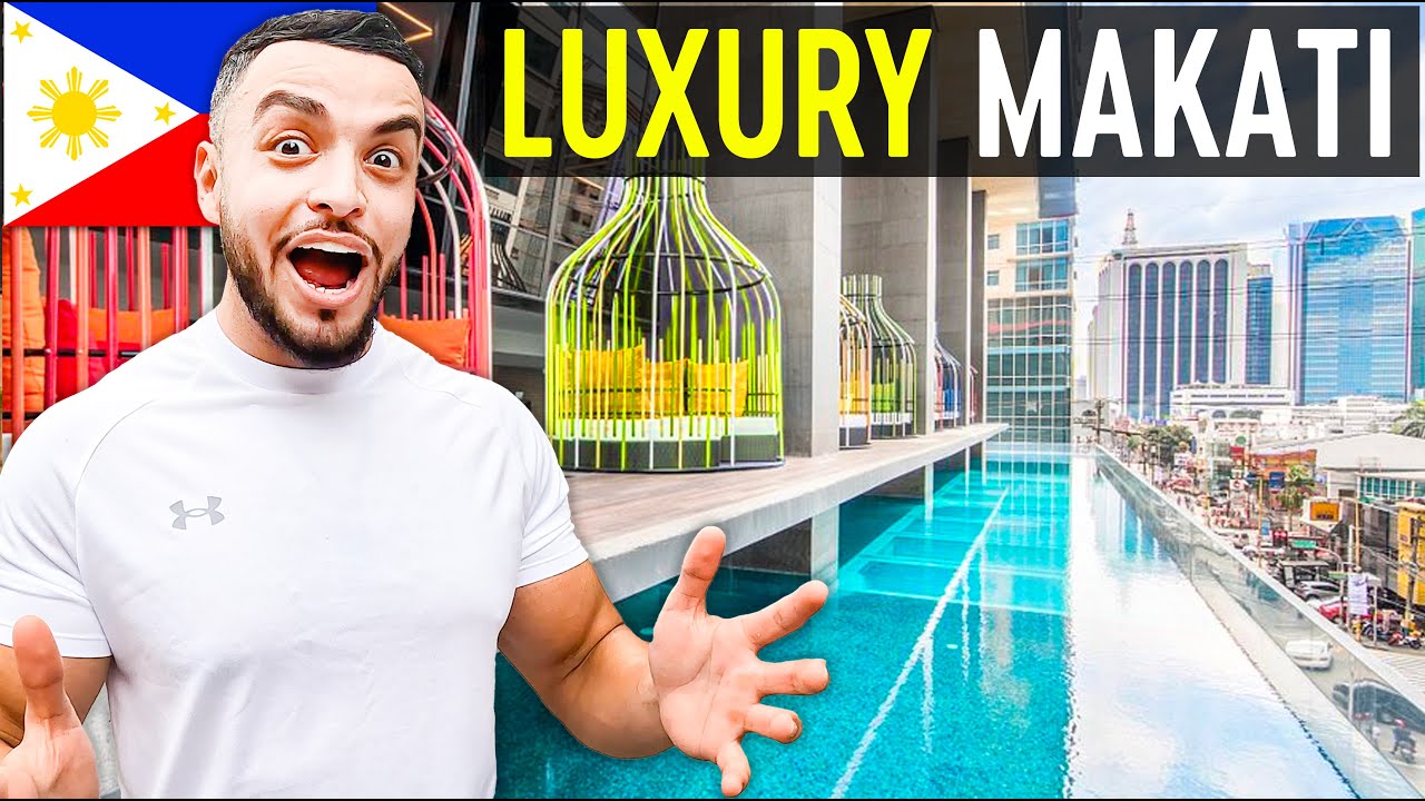 $100 BEST Makati Hotel (CRAZY ROOFTOP BAR!!) 🇵🇭