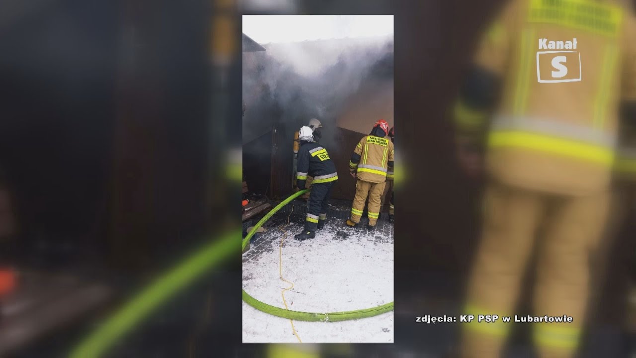 Pożar w miejscowości Tarkawica - Telewizja Kanał S Lubart&oacute;w
