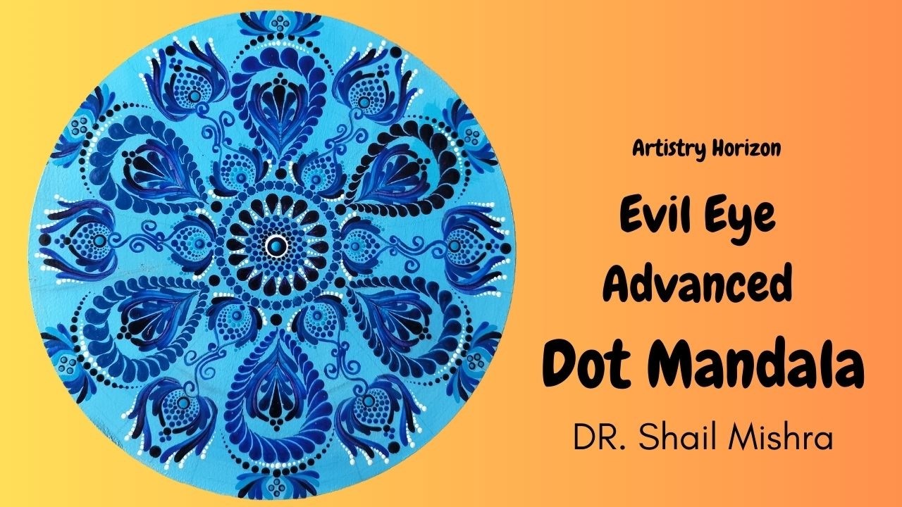 Advanced Dot Mandala Painting | Royal Blue Mandala Art Tutorial l Blue Theme Dot Art.