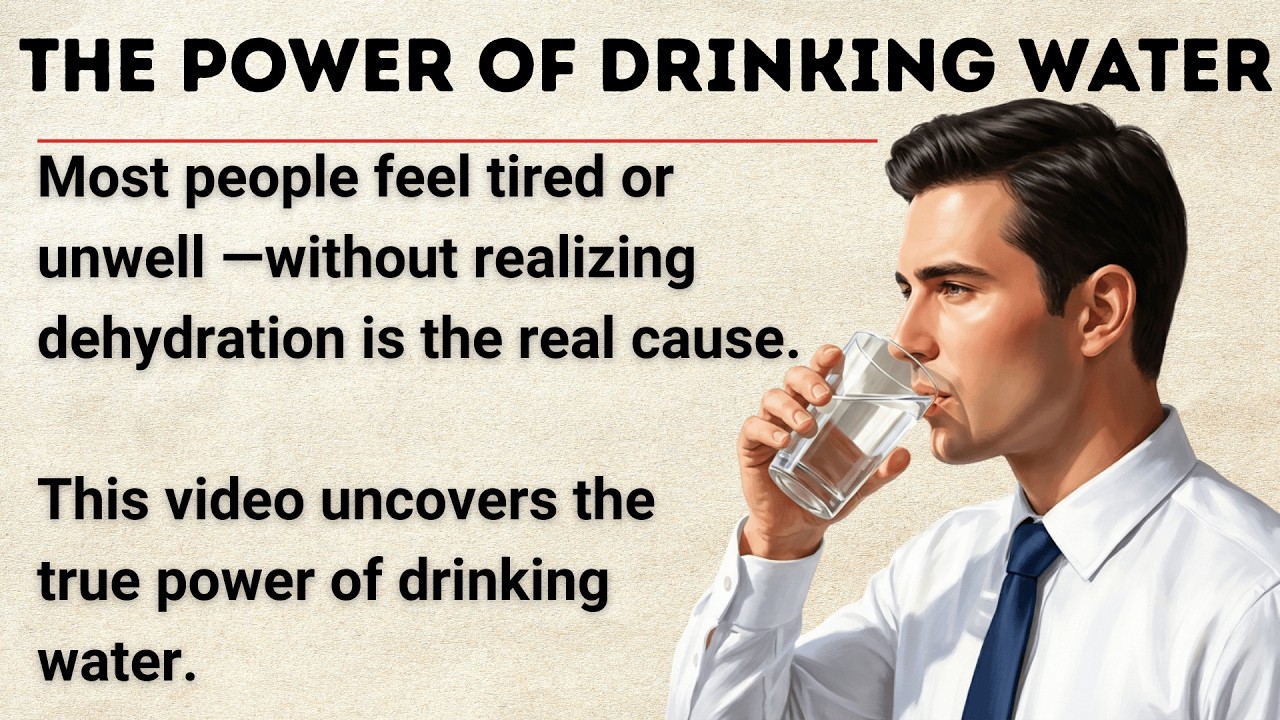 The Hidden Power of Drinking Water || Graded Reader || Improve Your English Fluency ✅