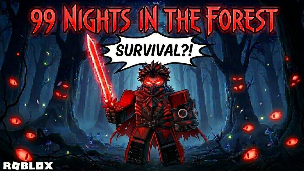 I played 99 nights in forest after a long time in Roblox.