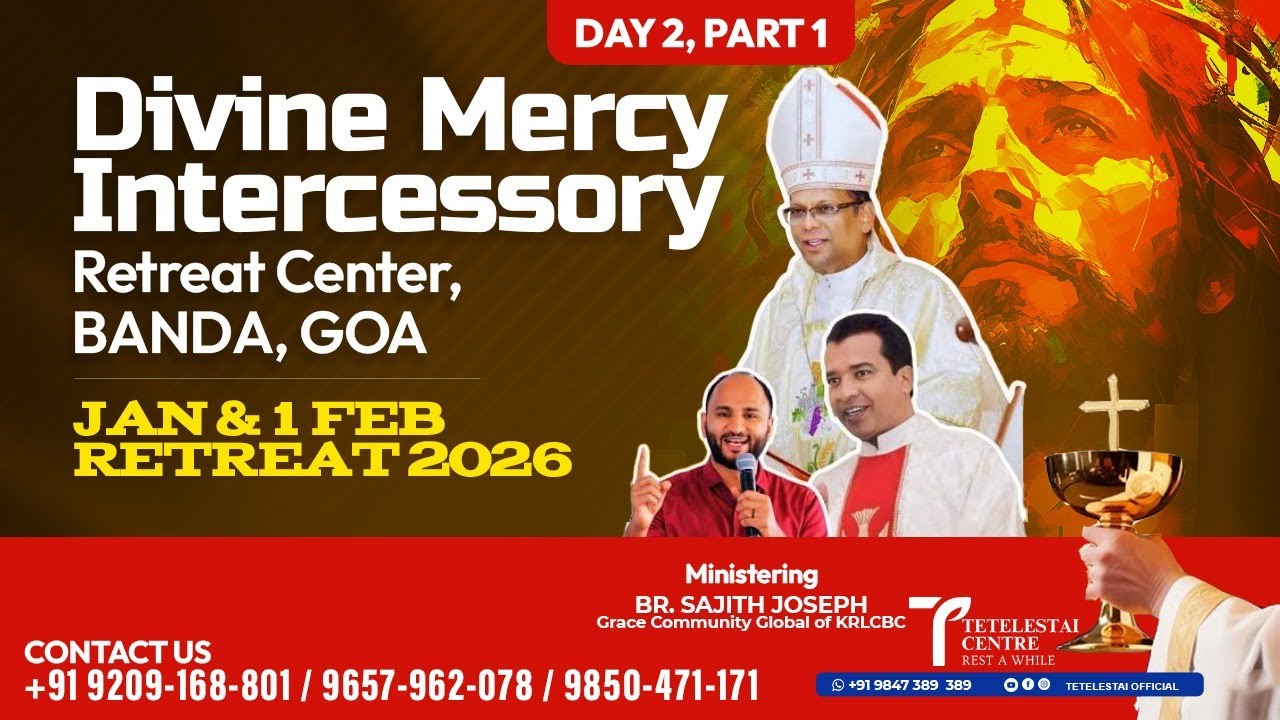 🔸 LIVE 🔸 Divine Mercy Intercessory Retreat Center, Banda | Day 2, Part 1 | 31 Jan & Feb 1 | 2026
