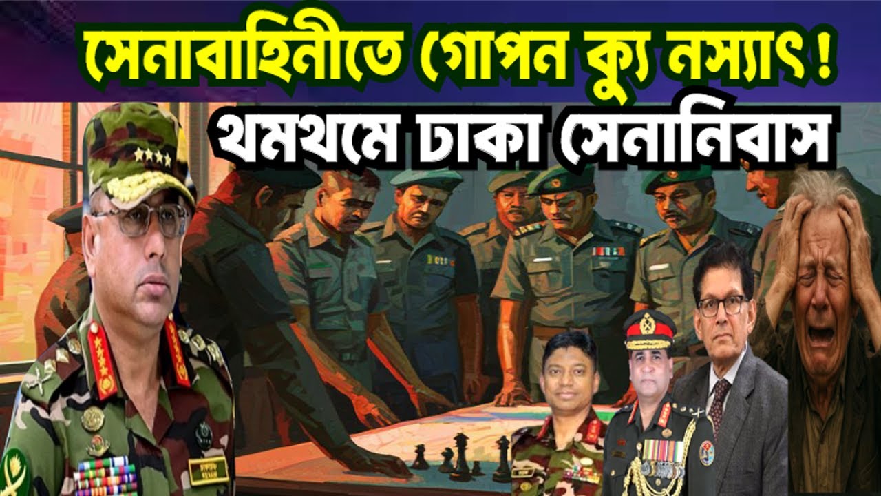 সেনাবাহিনীতে খলিলুরের ক্যু নস্যাৎ ! থমথমে ঢাকা সেনানিবাস ! YUNUS | WAKAR | KHOLILUR | NCP |
