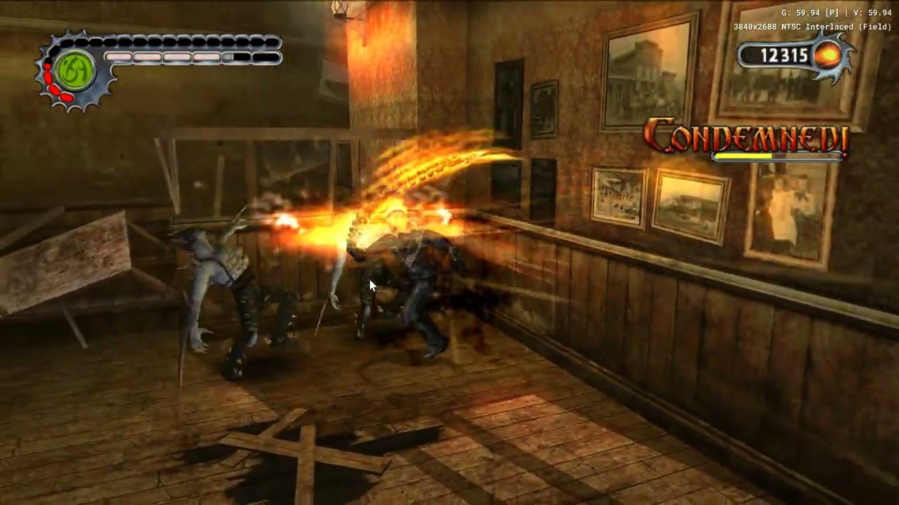 Ghost Rider combat 4k 60 fps pcsx2