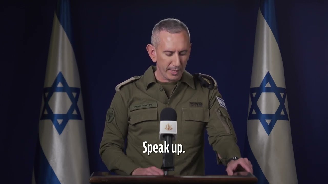 A Call to Action by IDF Spokesperson Radm. Daniel Hagari