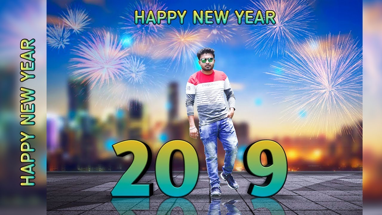 Happy New Year 2019 Special Photo Editing || Photoshop