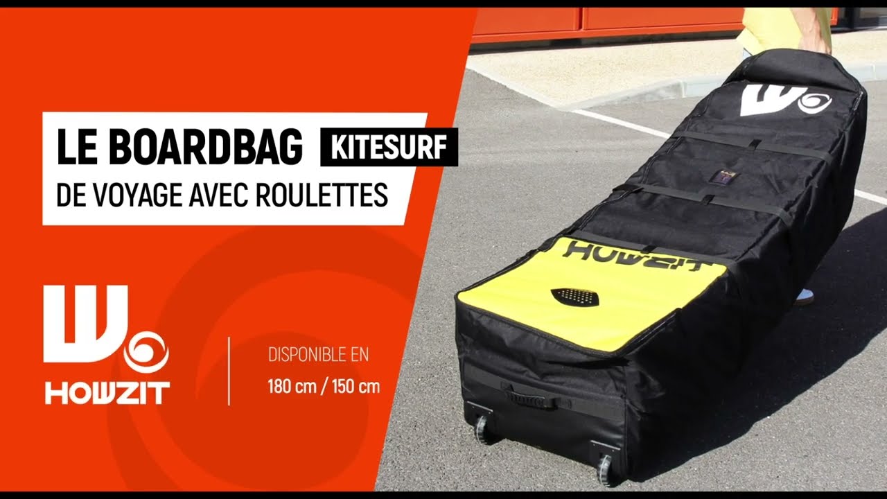 Boardbag kitesurf à roulettes twintip Howzit | Source by Vague et Vent