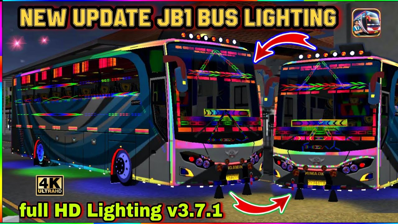 New Update full HD Lighting file v3.7.1 Bussid // Bus simulator indonesia Lighting mod
