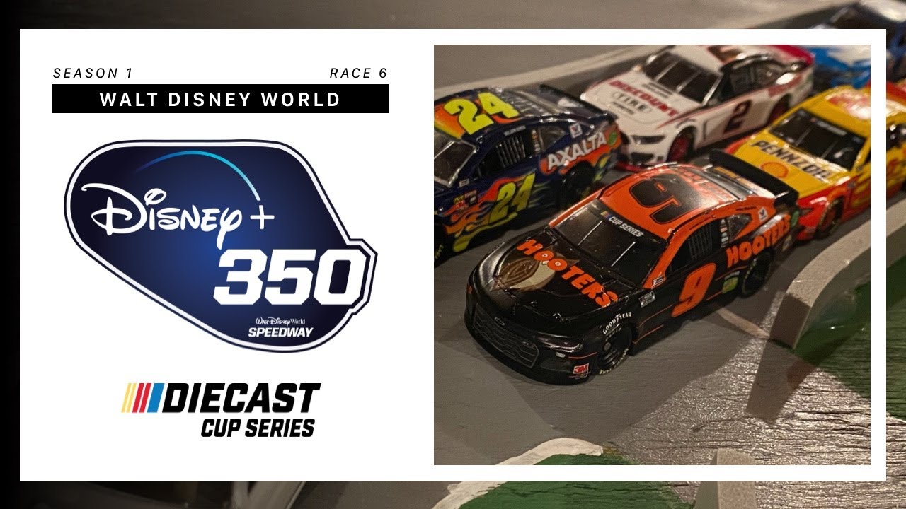 NASCAR Stop Motion // DCS // DISNEY+ 350 - Walt Disney World Speedway  - Season 1 Race 6