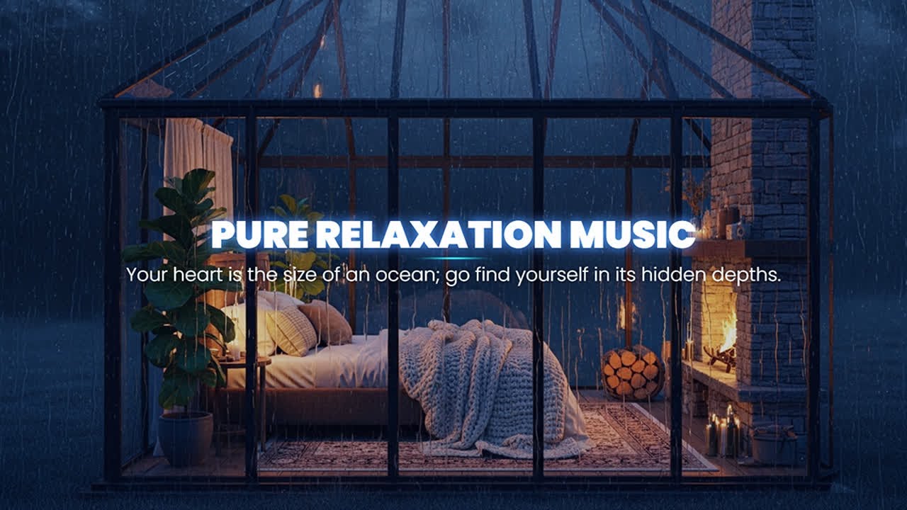Fall Into Deep Sleep with Relaxing Kalimba Music + Insomnia | Rain Sounds for Stress Relief, An