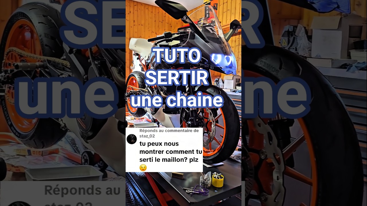 Tuto Sertir une chaine 🫡#tuto #tutorial #moto #50cc