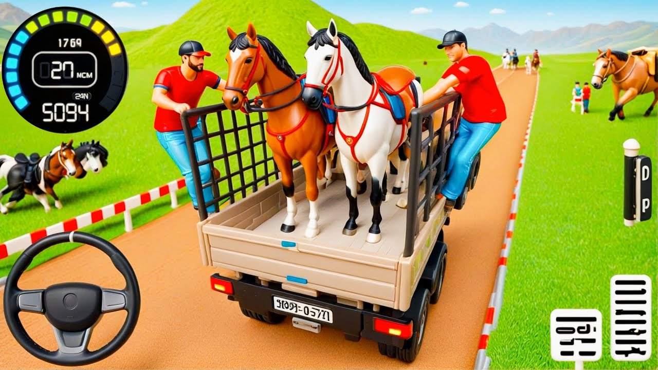 Animal Cargo Transport 3D - Delivering Wild Animals in Off-Road Truck! - Android GamePlay